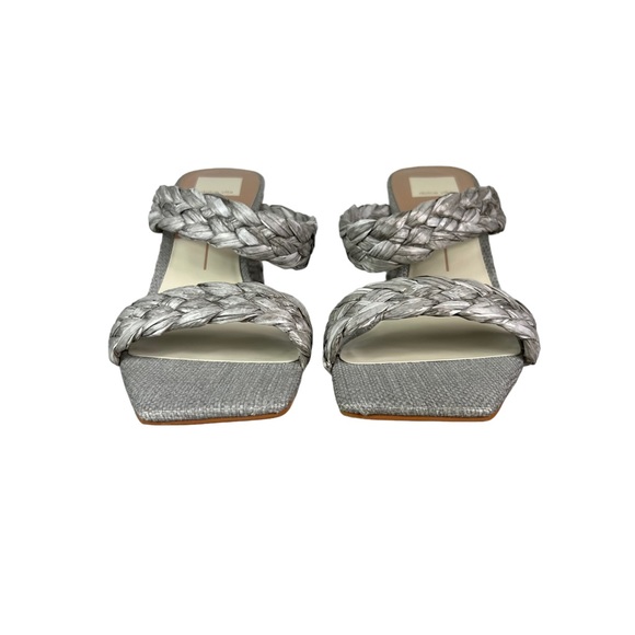 DOLCE VITA PAILY Raffia Heeled Sandals - Picture 4 of 10